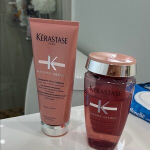 Kerastase Chroma Absolu Pink Shampoo and Conditioner Set